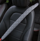 Адаптер накладка на ремень безопасности для обеспечения комфорта с нейтральной мягкостью 75 см (479122-Prob) Серый со строчками - изображение 4