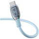 Кабель Type-C на Type-C Baseus Pudding Series Fast Chargingf Data Cable (1,2m, 100W, 5A, 480 Mbps). Blue - зображення 2