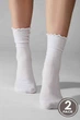 Шкарпетки жіночі Legs бавовняні SOCKS COTTON WAVE (2пари) 36-40(р) white ( G10) - изображение 1