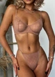 Женский комплект нижнего белья в сеточку Simple Elegance (1590-80-02) Кофейный 80В No Brand (80В-85В) - изображение 5