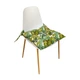 Подушка для стула eGarden ONA VERDE 40x40x8 холофайбер с завязками - изображение 1