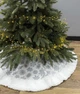 Юбка под елку X-mas Silver Snowflakes Ø 100 см серая - изображение 2