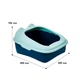 Туалет для котів з лопаткою Taotaopets 268802 Лоток для котів 40*30*20 cm Blue - зображення 6