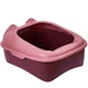 Туалет для кішок з лопаткою Taotaopets 268802 лоток для котів 40*30*20 cm Pink - зображення 6