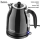 Электрочайник Hoco HE10 Retro (1850-2200W, 1.7 литра, ретро стиль, нержавеющая сталь) - Черный - изображение 1