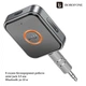 FM-трансмітер Borofone BC55 (Bluetooth аудіо адаптер у машину, мікрофон для дзвінків, ресивер) - Чорний - зображення 1