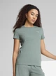 Футболка спортивная женская Puma Ess Elevated Rib Tee 68502130 S Зеленая (4067983495830) - изображение 1