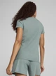 Футболка спортивная женская Puma Ess Elevated Rib Tee 68502130 S Зеленая (4067983495830) - изображение 2