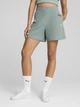 Спортивные шорты женские Puma Ess Elevated High-Rise Rib Shorts 5" 68502630 M Green Moon (4067983496073) - изображение 1