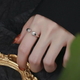 Кільце Fashion Jewerly Лапки котика, регульоване, срібло 925, сріблястий колір (SVS) - зображення 3