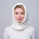 Капор-капюшон женский с полиэстером BARBARA 000-438 LuckyLOOK OneSize Белый - изображение 3