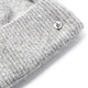 Шапка с помпоном мериноса женская NALINA 865-008 LuckyLOOK OneSize Серый - изображение 4