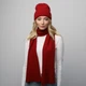 Шарф женский 947-864 LuckyLOOK 175х25 Бордовый - изображение 3
