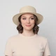 Шляпа женская канотье LuckyLOOK 817-815 One size Бежевый - изображение 4