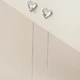 Серебряные серьги Minimal ЛК-2187р/ЛК-0323 - изображение 4