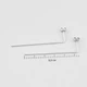 Срібні сережки Minimal 520769 - зображення 4