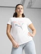 Футболка хлопковая женская Puma Graphics Branded Leaf Tee 68508202 XS White с принтом (4067984234636) - изображение 1