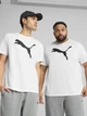 Футболка хлопковая длинная мужская Puma Ess Tee 68253602 L White с принтом (4067983302091) - изображение 1
