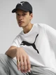Футболка хлопковая длинная мужская Puma Ess Tee 68253602 L White с принтом (4067983302091) - изображение 4