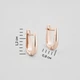 Золотые серьги Minimal ЗВС-535-ч - изображение 4