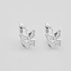 Срібні сережки Minimal 520951б - зображення 1