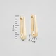Серебряные серьги с позолотой Minimal ВС-260з - изображение 4