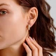 Серебряные серьги с позолотой Minimal 2225п - изображение 2