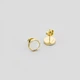 Серебряные серьги с позолотой Minimal E5700 - изображение 3