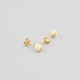 Серебряные серьги с позолотой Minimal DE7527 - изображение 3