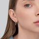 Срібні сережки Minimal DS6705-E - зображення 4
