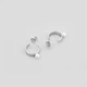 Серебряные серьги Minimal DE6358 - изображение 3