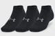 Шкарпетки Under Armour Ua Essential Low Cut 3Pk XL Чорний 1382958-001 - зображення 1