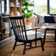 Крісло PERSBOL IKEA 505.259.20 чорний/сірий - зображення 4
