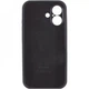 Чехол Fiji Silicone Case Full Camera для Apple iPhone 16 Plus бампер накладка с защитой камеры Black - изображение 3