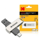 Флешка USB 2в1 Kodak 64GB Type-C USB 3.1 для телефона и компьютера Silver - изображение 5