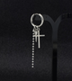 Сережки Fashion Jewerly конго крест груз 2 шт в корейском стиле y2k серебристые (SVS) - изображение 2