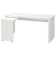 Компьютерный стол MALM 151x65 см IKEA 702.141.92 белый - изображение 1