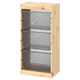 Стелаж с металическими контейнерами TROFAST 44x30x91 см IKEA 494.774.92 - изображение 1