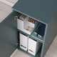 Шафка ALEX IKEA 405.637.62 сірий/бірюзовий - изображение 2