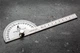 Угольник транспортир Shinwa 180° с линейкой 100 мм из нержавеющей стали (31861) - изображение 5