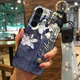 Силіконовий чохол для Samsung Galaxy S22 з ремінцем-підставкою та на шию Магнолія - зображення 1