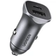Автомобільний зарядний пристрій UGREEN EC305 30W USB+Type-C QC4.0 Grey (25845) - зображення 2