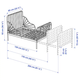 Кровать детская MINNEN IKEA 794.188.06 розовый - изображение 5