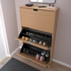 Тумба для взуття STALL 79x29x148 cm IKEA 005.302.26 дуб - зображення 2