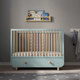 Дитяча кроватка з шуфлядою MYLLRA IKEA 804.626.19 світло-бірюзовий - зображення 4