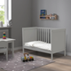Дитяче ліжечко SUNDVIK IKEA 504.940.75 сірий - зображення 1