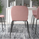 Кухонний стілець KARLPETTER IKEA 994.814.63 рожевий/чорний - изображение 3