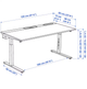 Комп'ютерний стіл MITTZON 120х60 cm IKEA 895.258.44 білий - зображення 5