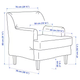 Кресло ROCKSJON IKEA 095.088.48 белый - изображение 5