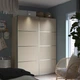 Шафа з розсувними дверима PAX/MEHAMN IKEA 295.622.45 сірий/бежевий - зображення 2